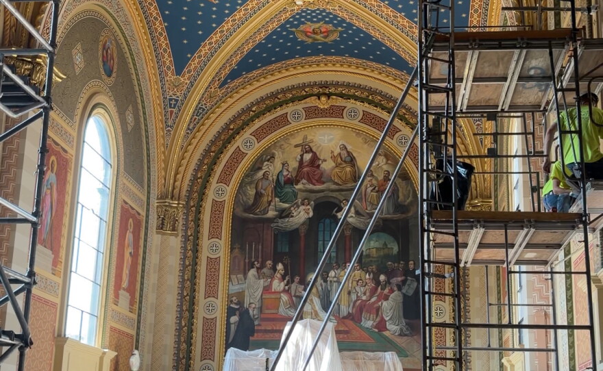 The chapel is being transformed to match the vision of seminary founders.