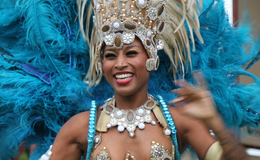 Lilian Oidaogro, una de las bailarinas de samba.