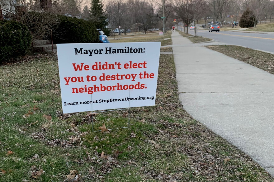 Several residents oppose zoning changes in neighborhoods across the city.