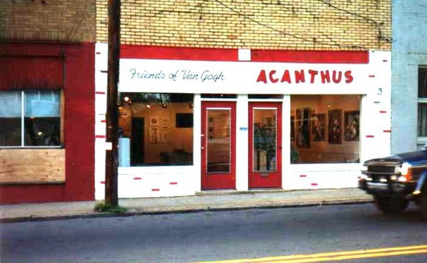 Acanthus circa 1992. It was one of the first art galleries to open in NoDa and one of the spaces Jerry Kirk helped create.