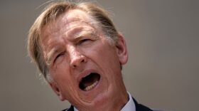 Rep. Paul Gosar (R-AZ) speaks during a news conference outside the U.S. Department of Justice in Washington, DC.