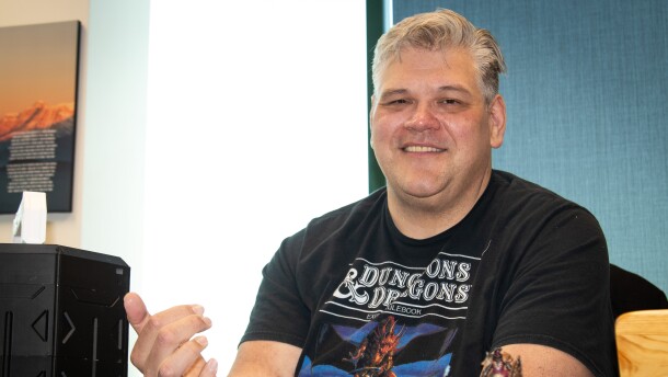 Dungeon Master Mark Petersen, who's a public defender in his day job, joked that Dungeons & Dragons is “the cheapest midlife crisis I could find.”
