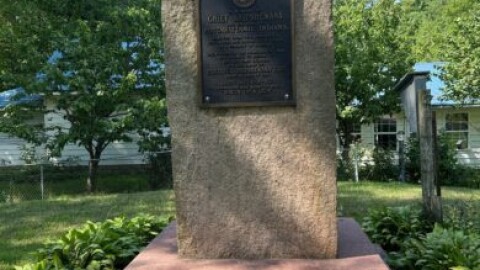 The LaGrange County Tourism Foundation has won a $5,000 state grant to produce an audio history of Potawatomi Chief Shipshewana. Visitors will be able to follow a QR code posted at the site that links to an online recording.