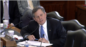 Montana Senator Steve Daines at a Senate Agriculture, Nutrition and Forestry Committee meeting.