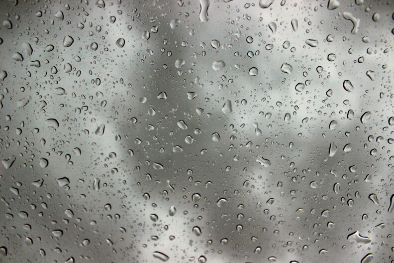 Rain on a window.