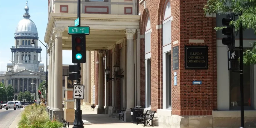 The Illinois Commerce Commission building in Springfield.