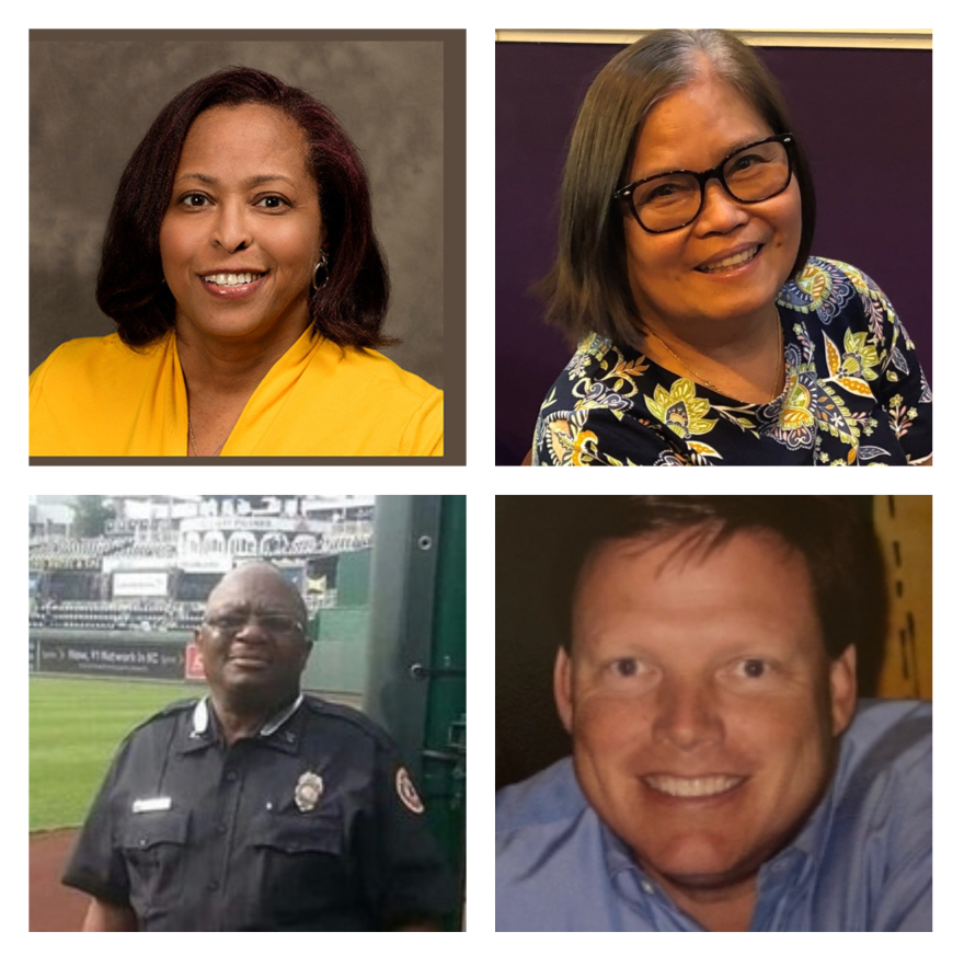 Clockwise from top left: Jenniffer Davies, Celia Yap-Banago, Billy Birmingham and Stephen Huber were among the Missouri residents on Medscape's list of health care workers who have died of COVID-19.