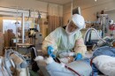 A look inside the ICU at Intermountain Medical Center in Murray, Utah.