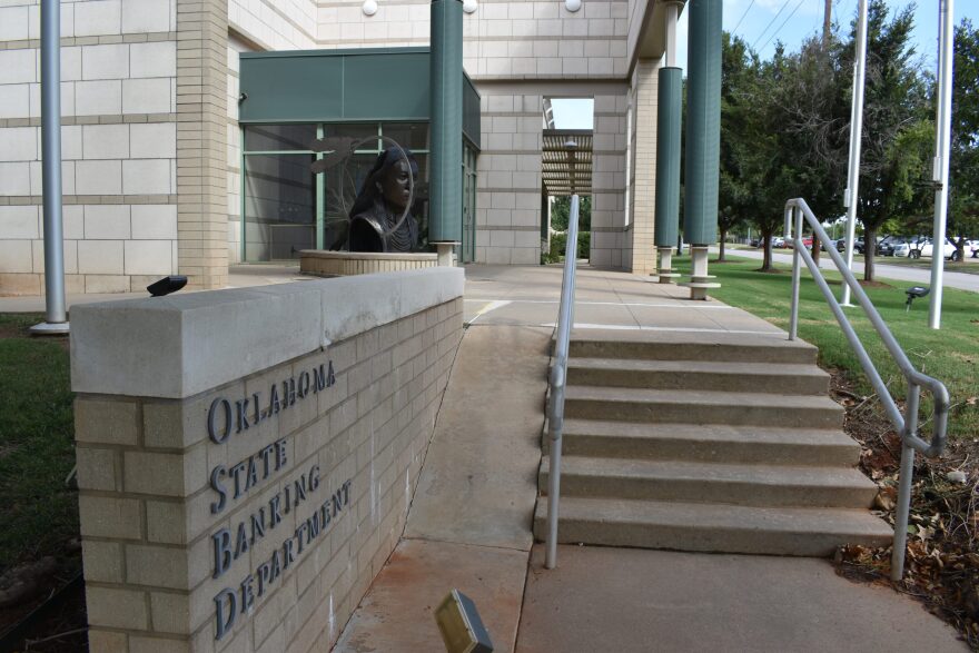 The Oklahoma State Banking Department in Oklahoma City is shown on Tuesday, Sept. 19, 2023.