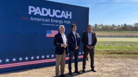 U.S. Department of Energy Assistant Secretary Tim Walsh speaks at an event on the DOE site in West Paducah. The site, which houses the former Paducah Gaseous Diffusion Plant, is the expectant home of General Matter's planned $1.5 billion uranium enrichment facility.