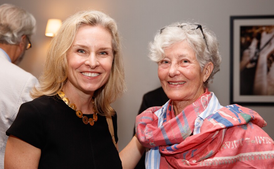 NPR's Mary Louise Kelly (left) with WVTF Friends Council member Anna Lawson.