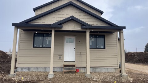 Students in Wasatch High School's homebuilding class worked on this house in spring 2024.
