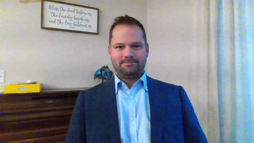 Rep. Bryan Posthumus appearing on Off the Record with Tim Skubick.