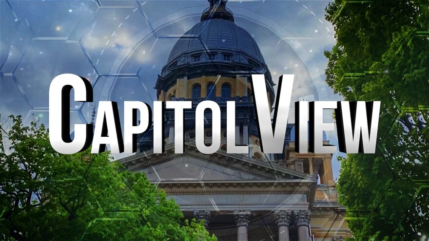 CapitolView logo over image of capitol building in Springfield