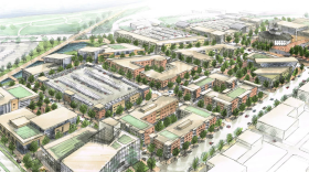 A rendering of a completed onMain Imagination District.