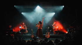 Mexican folk singer Silvana Estrada performs songs from her latest album vendrán suaves lluvias at the Miami Beach Bandshell in North Beach on Sunday, Sept. 27, 2026.