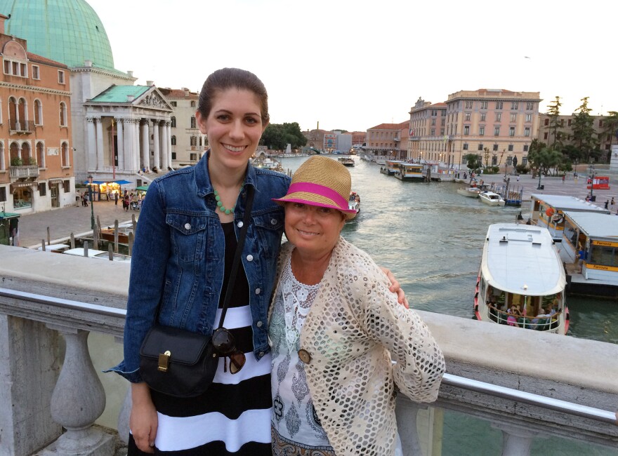 Kendra and her mother Brenda traveling in Italy.