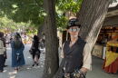Nic Heraly wears a steampunk outfit during RennCon at the Bristol Renaissance Faire.