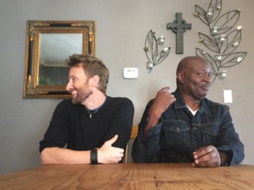 Marvin Wadlow (right) and Matthew Schmitt organized an effort called The Table Setters to help facilitate conversations about race.