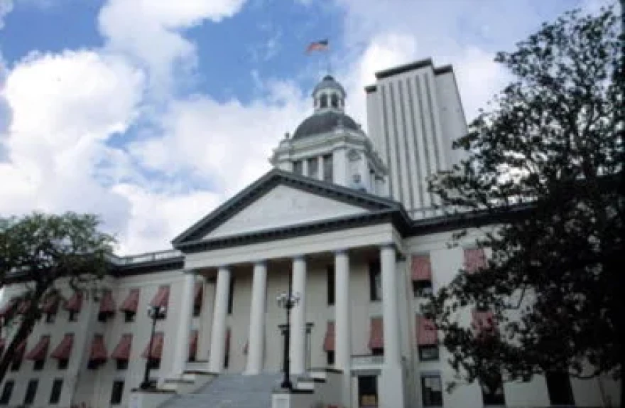 Florida’s Historic Capitol with the new capitol building in the background. Tallahassee.