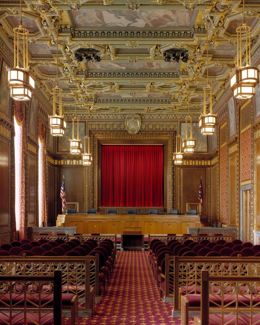 Photo of the Ohio Supreme Court's main courtroom