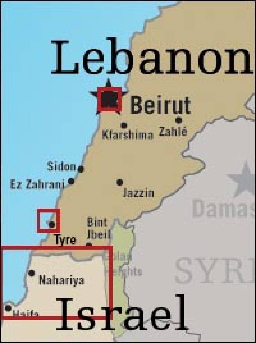 As fighting continues in Beirut and northern Israel, the U.S. and Europe scramble to evacuate their citizens from southern Lebanon. <strong>Click enlarge for a map of Wednesday's events.</strong>