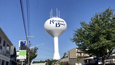 The Rehoboth Beach Water Tower.