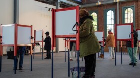 Kentucky voters head to the polls early to cast their ballots in the 2023 elections at the Kentucky Center for African American Heritage. 