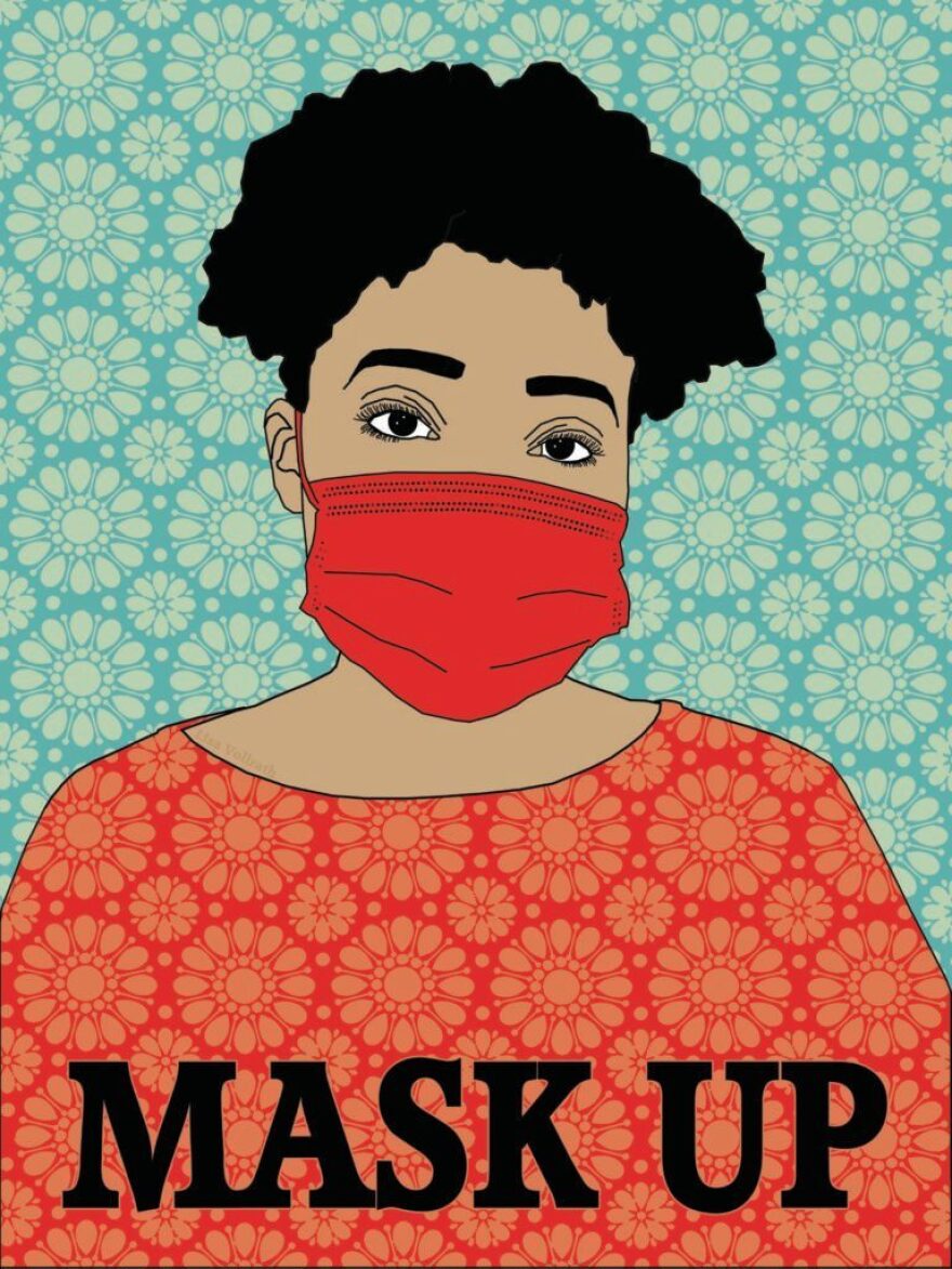 A submission to Amplifier titled "Mask Up."