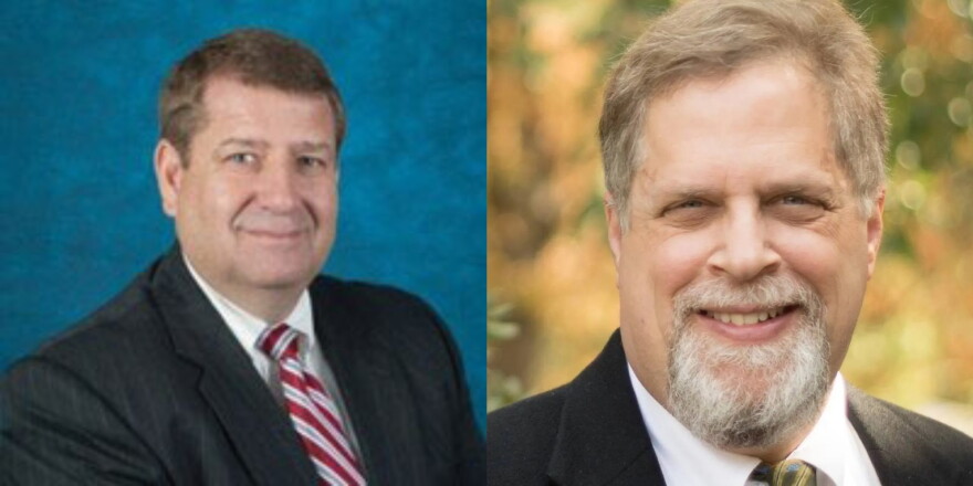Republican Mike Wulf and Democrat Toby Paone.