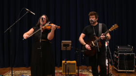 The Lone Canary performing live in WNIJ's Studio A