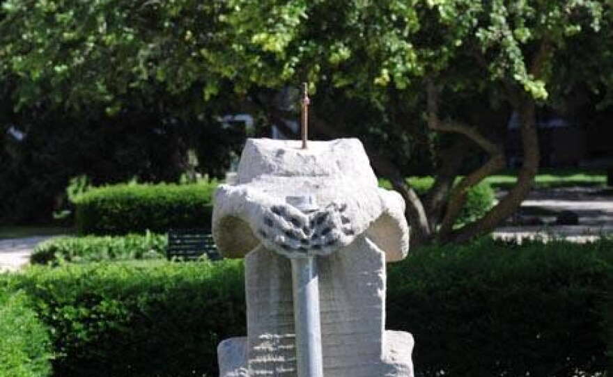 "Olive Goyle" as she appeared in June 2013, prior to the events of her restoration that saw her head restored. This is how she appeared on campus for over a decade.