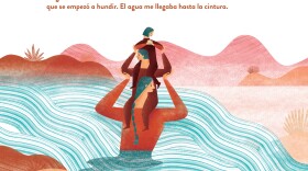 A Spanish version of <em>Hear My Voice/Escucha Mi Voz</em><strong> </strong>reads, "We entered the United States by crossing the Rio Grande on a raft that started to sink. I got wet up to my waist." (Excerpted from <em>Hear My Voice/Escucha mi voz</em>. Foreword by Michael Garcia Bochenek; Compiled by Warren Binford; Workman Publishing. Copyright 2021.)