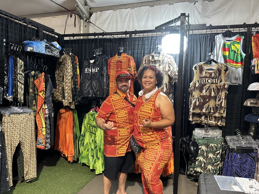 Tara Diego and her husband, owners of Unconquered Hawai'i, were among the first-time vendors at this year's Maui County Fair.