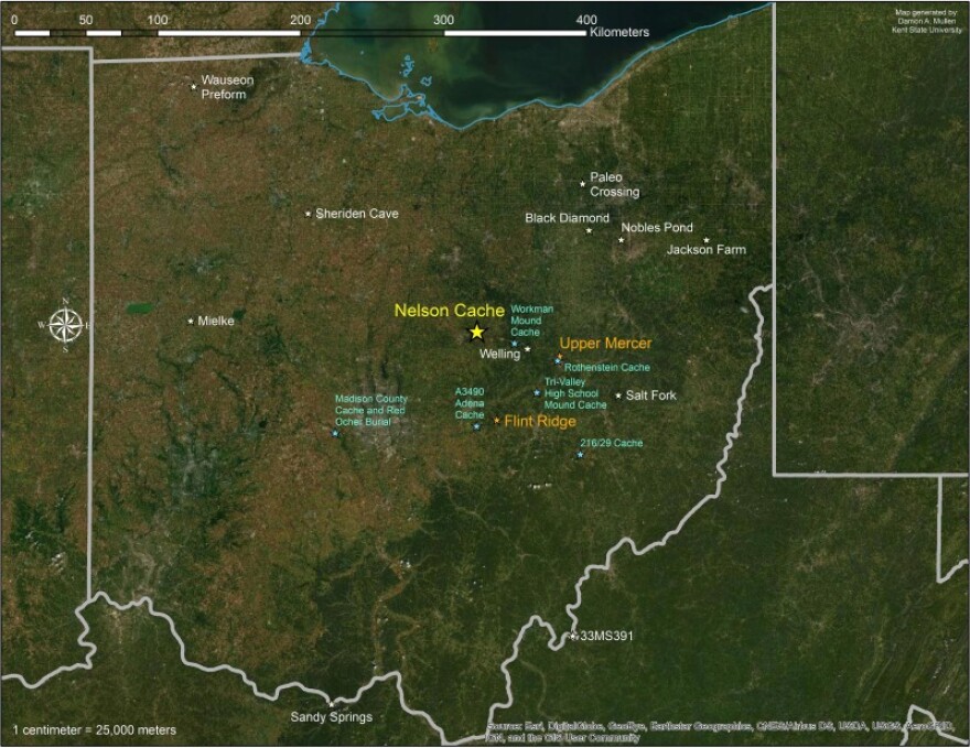 The Nelson cache, as the collection is known, is one of around a dozen Clovis caches discovered in North America, and one of several sites in Ohio attributed to the Ice Age hunters.