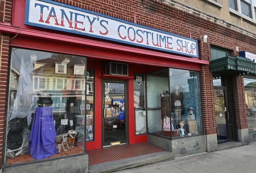 Taney's Costume Shop.