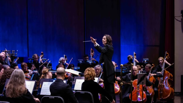 Music Director Melisse Brunet with the Lexington Philharmonic
