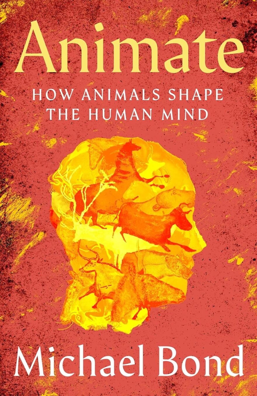 The cover for 'Animate', which depicts animal shapes making up a silhouette of the side of someone's face.