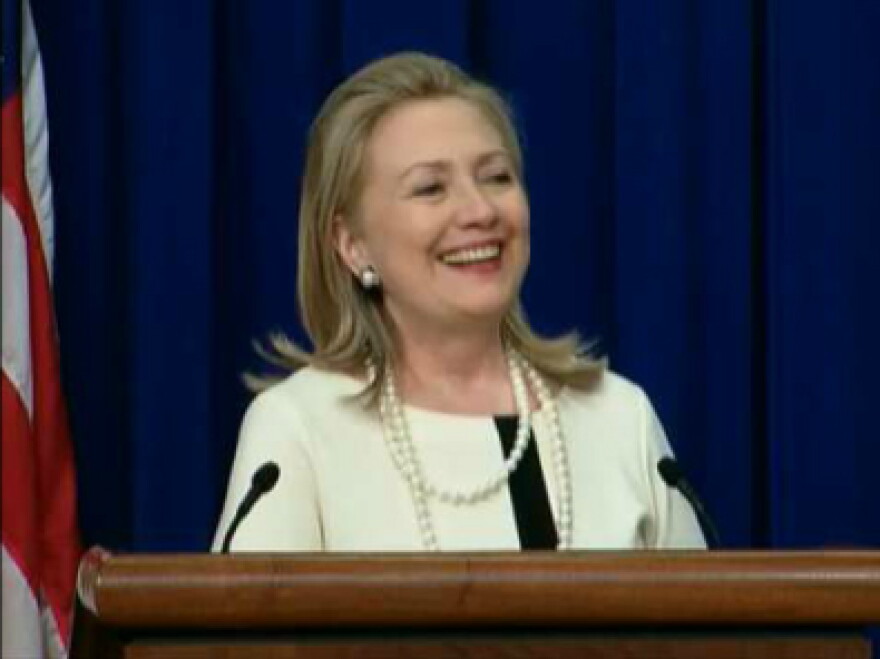 Secretary of State Hillary Clinton.