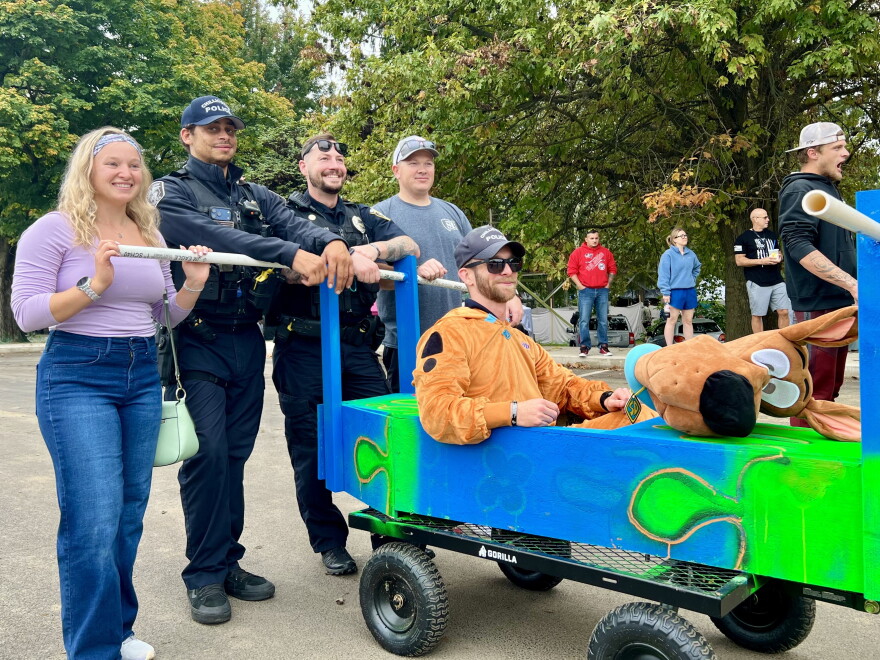 The Chillicothe Police Department raced in a Mystery Inc.-themed coffin. It was their first year competing.