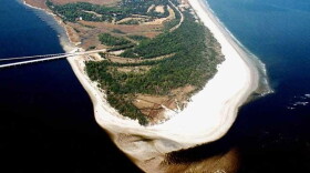 Aerial photograph of south Amelia Island State Recreation Area.
