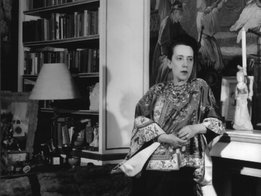 "Schiap" in her beloved Paris house.