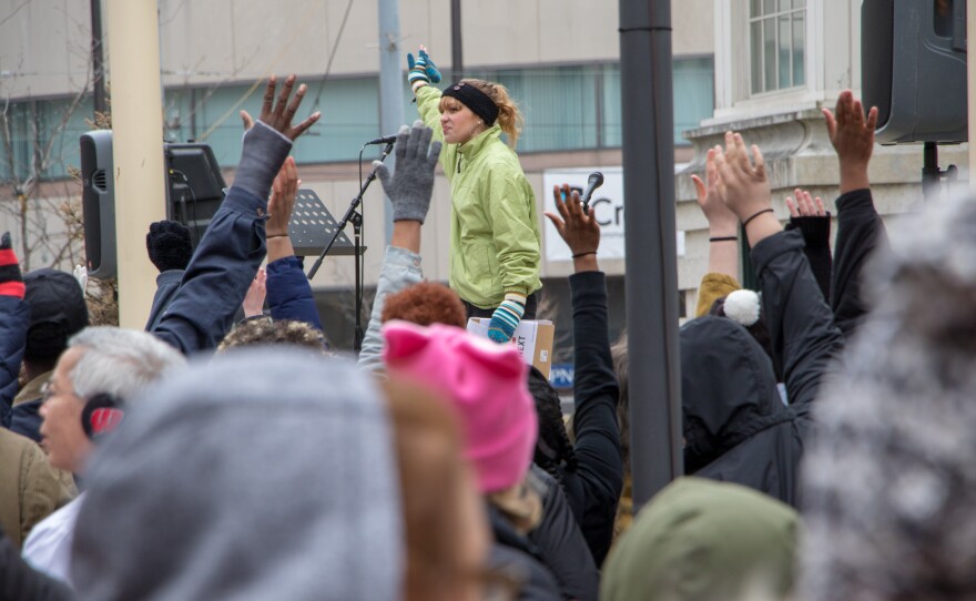 Dayton's March For Our Lives anti-gun-violence rally drew hundreds of protesters to Courthouse Square