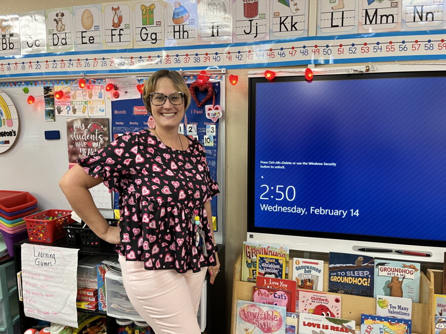  Kindergarten teacher Jocelyn LeStourgeon. 