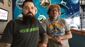 Jayson Eggers and Aaron Mulder created what they call a Kansas City-style pizza at Long-Bell Restaurant in Lee's Summit.