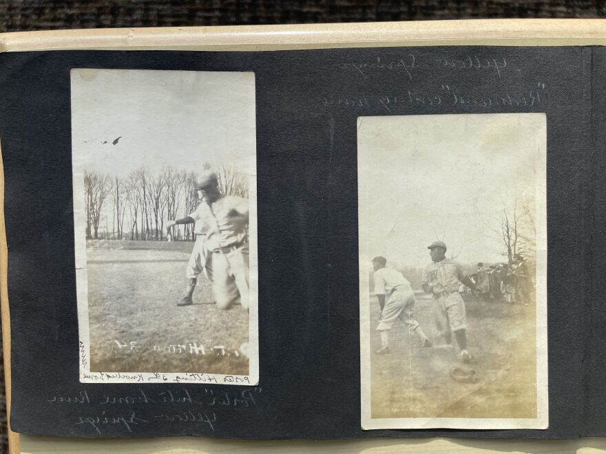  Photos of the Wilberforce baseball team playing at Antioch College in Yellow Springs.