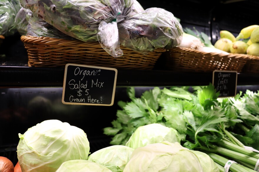 Produce at the Brookford Farm store in Canterbury.