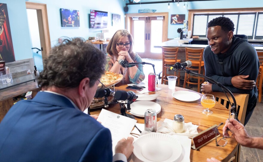 Peter Ricchiuti, Jen Roberts, Jonathan Johnson, Out to Lunch at NOLA Brewing Taproom