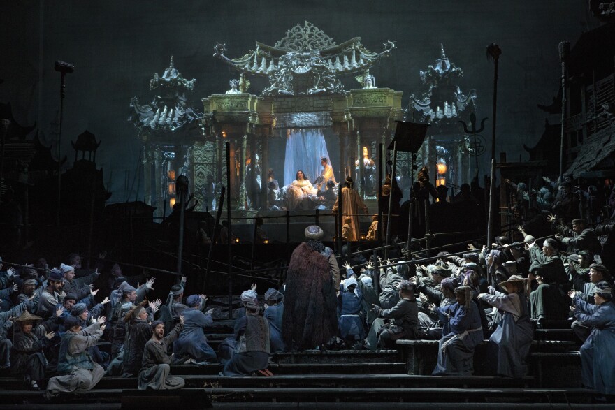 A scene from Act I of Puccini's Turandot.