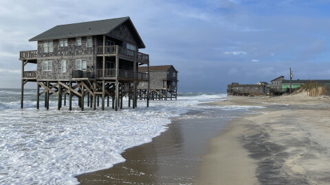 Severe coastal erosion is narrowing coastlines on North Carolina's Outer Banks.